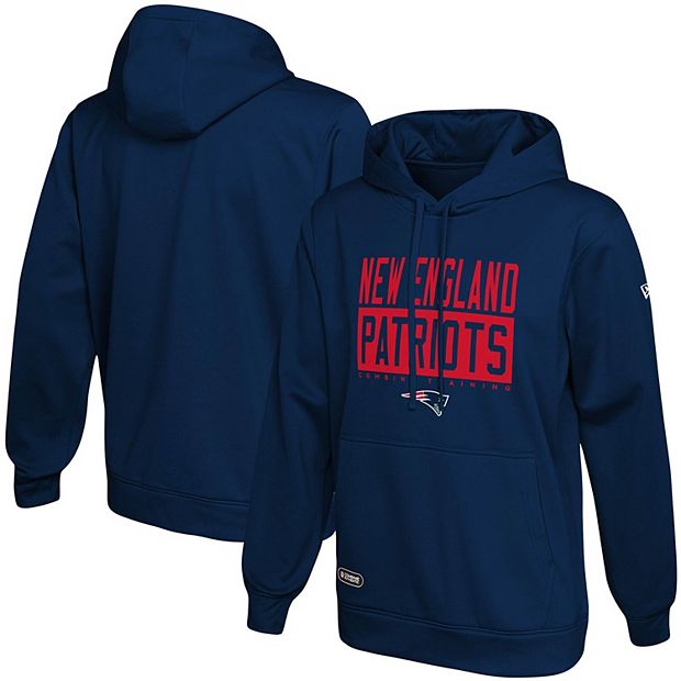 New Era New England Patriots NFL Men's School of Hard Knocks Hoodie, Blue 