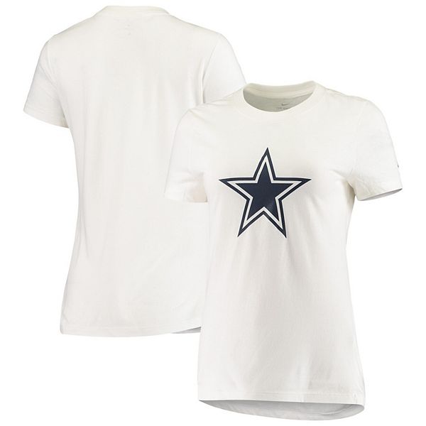 Women's Nike White Dallas Cowboys Logo Essential T-Shirt
