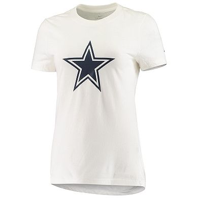 Women's Nike White Dallas Cowboys Logo Essential T-Shirt