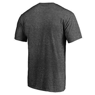 Men's Fanatics Branded Heathered Gray/Navy Houston Texans T-Shirt & Adjustable Hat Combo Set