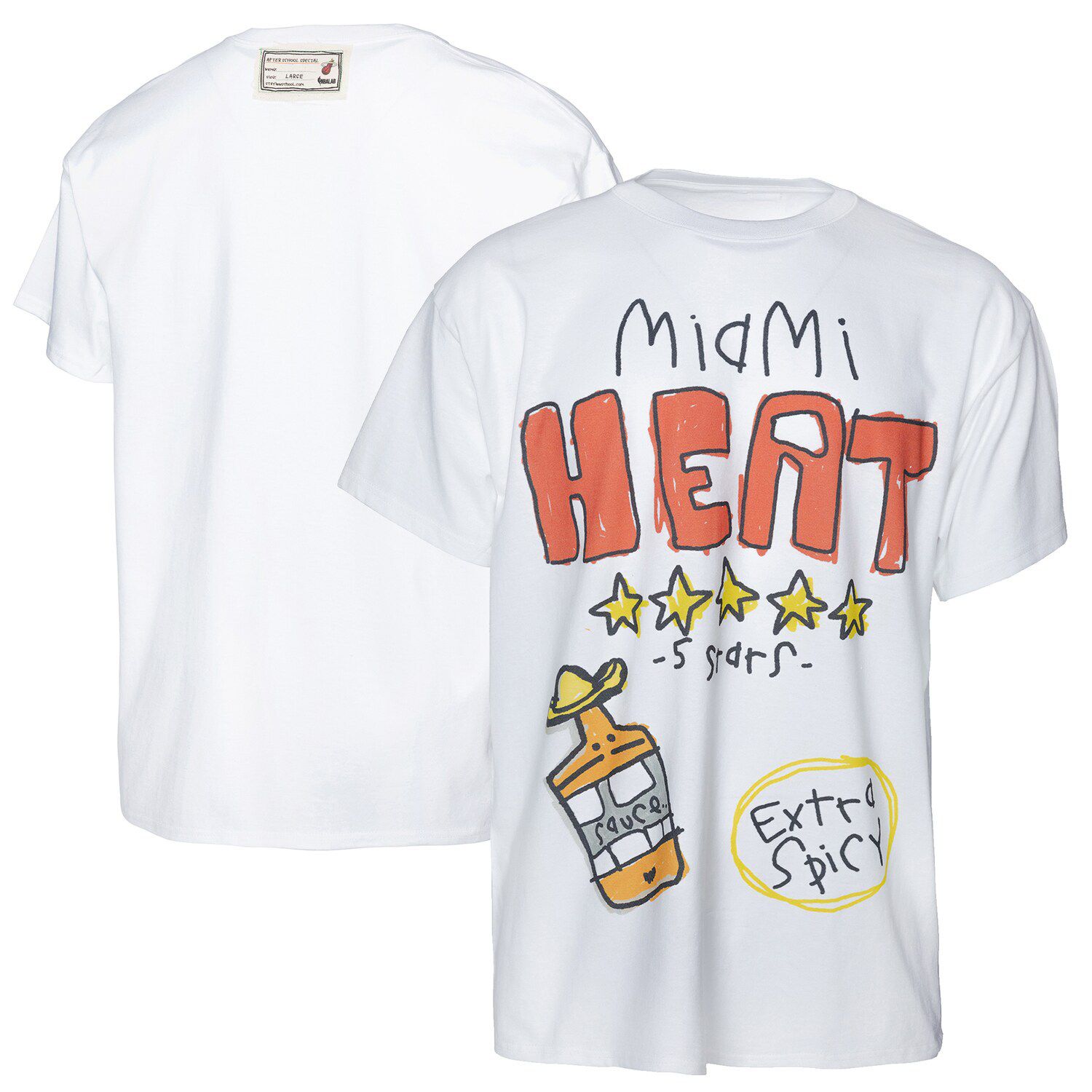 white miami heat shirt