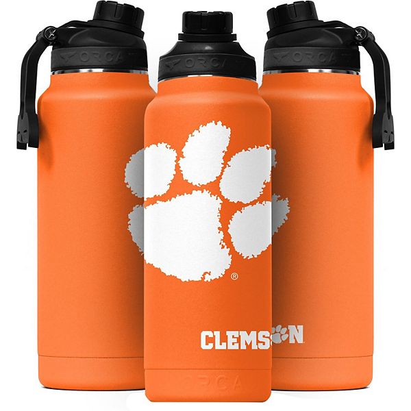 Clemson Orca Large Logo Hydra Bottle