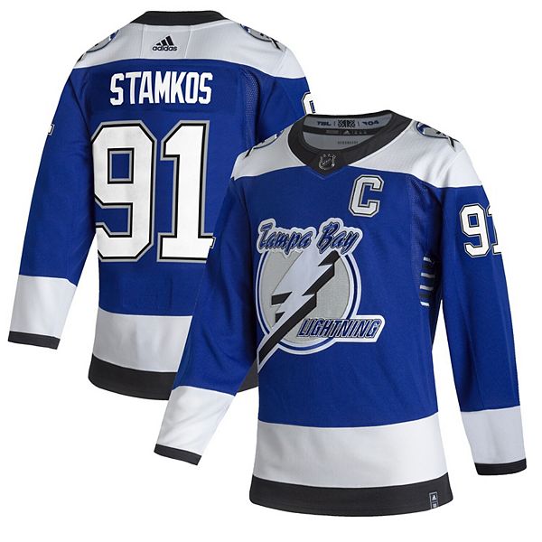 Men's adidas Steven Stamkos Blue Tampa Bay Lightning 2020/21 Reverse Retro  Authentic Player Jersey