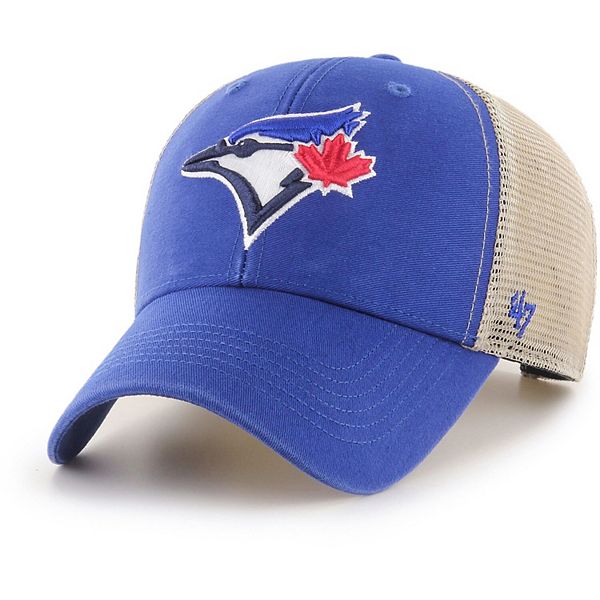 Toronto Blue Jays '47 Flagship Washed MVP Trucker Snapback Hat -  Royal/Natural