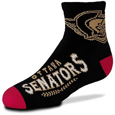 Youth For Bare Feet Ottawa Senators 2-Pack Team Quarter-Length Socks