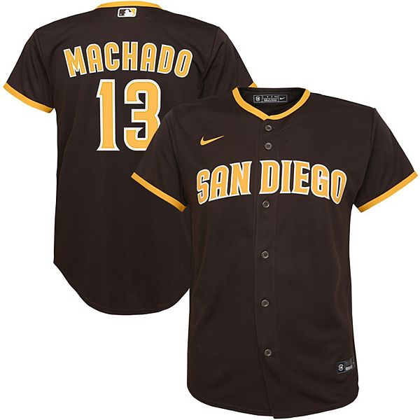 Men's San Diego Padres Manny Machado Brown/Heathered Charcoal Big & Tall  Jersey Player Name 