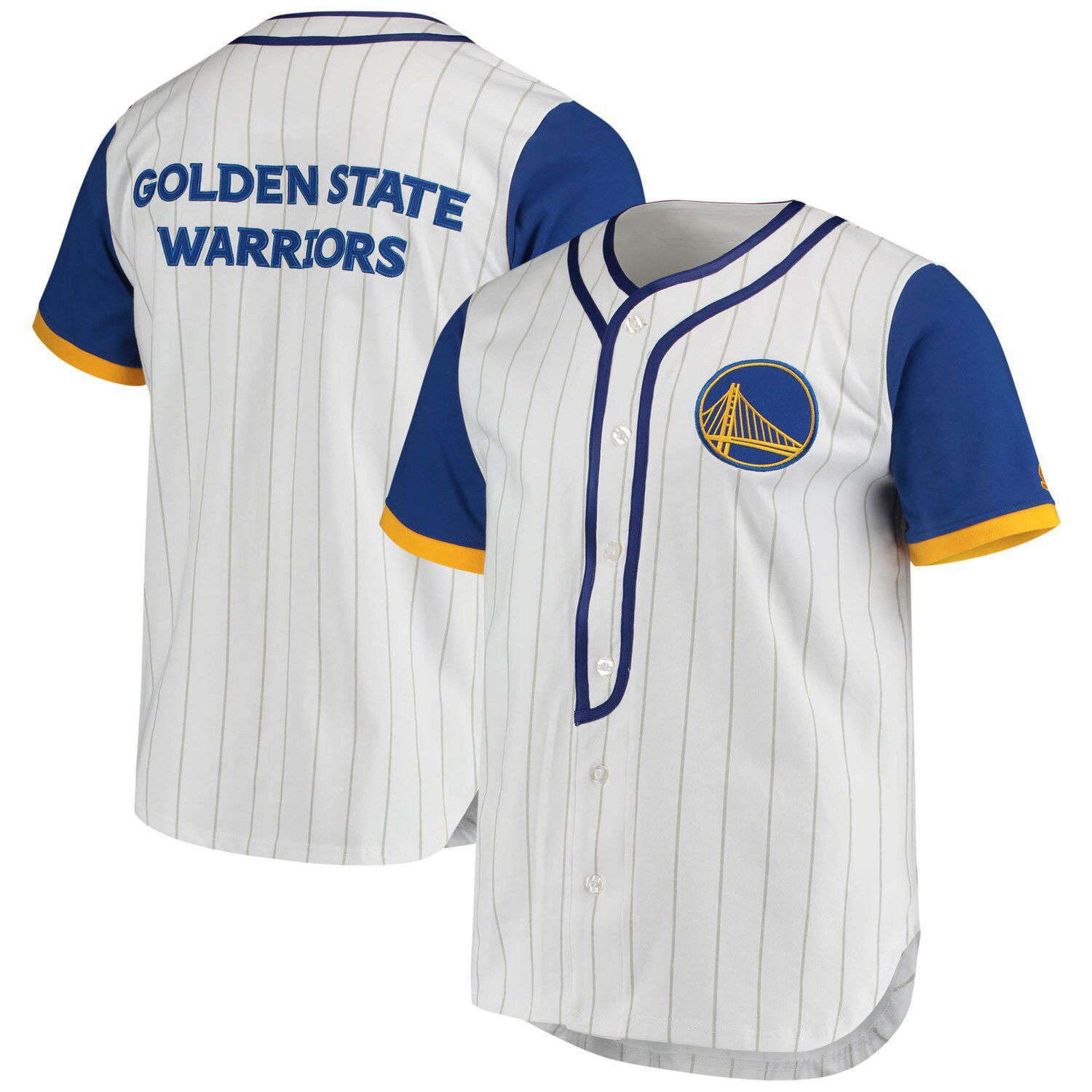 golden state warriors button up jersey