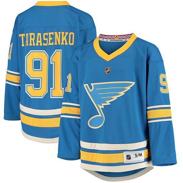  Vladimir Tarasenko St Louis Blues #91 Blue Youth 8-20 Home  Replica Player Jersey : Sports & Outdoors