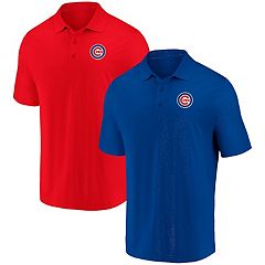 Columbia Chicago Cubs Blue Heat Seal Post Round Short Sleeve Polo, Blue, 91% Polyester / 9% SPANDEX, Size S, Rally House