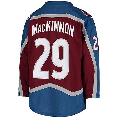 Youth Nathan MacKinnon Burgundy Colorado Avalanche Home Replica Player Jersey