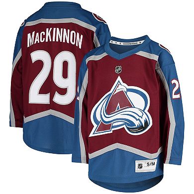 Youth Nathan MacKinnon Burgundy Colorado Avalanche Home Replica Player Jersey