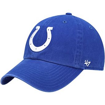 Youth '47 Royal Indianapolis Colts Logo Clean Up Adjustable Hat