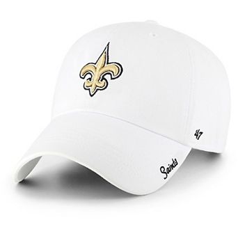 Women's '47 White New Orleans Saints Miata Clean Up Logo Adjustable Hat