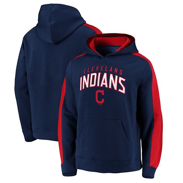 Fanatics Men's Branded Navy Cleveland Indians Gametime Arch Pullover  Sweatshirt