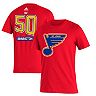 Men's adidas Jordan Binnington Red St. Louis Blues 2020/21 Reverse Retro Name & Number T-Shirt