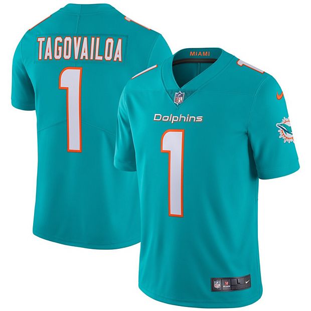 Men's Nike Tua Tagovailoa Aqua Miami Dolphins Vapor Limited Jersey