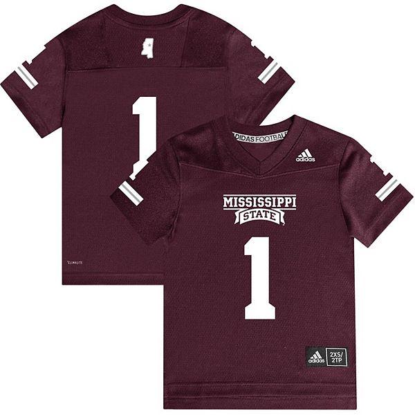 Toddler adidas #1 Maroon Mississippi State Bulldogs Replica Football Jersey Toddler adidas #1 Maroon Mississippi State Bulldogs Replica Football Jersey