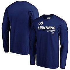 Starter Men's Gray, Blue Tampa Bay Lightning Cross Check Jersey V-Neck Long  Sleeve T-shirt
