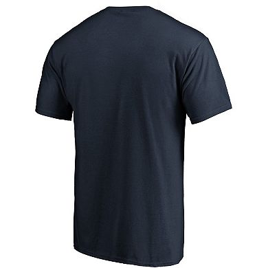 Men's Fanatics Branded Navy Houston Texans Big & Tall Team Logo Lockup T-Shirt