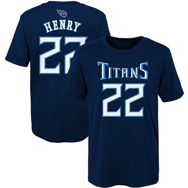 Preschool Navy Derrick Henry Tennessee Titans Mainliner Player Name &  Number T-Shirt 