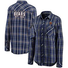 Lids Los Angeles Rams WEAR by Erin Andrews Women's Chambray Acid-Washed Long  Sleeve Button-Up Shirt - Denim