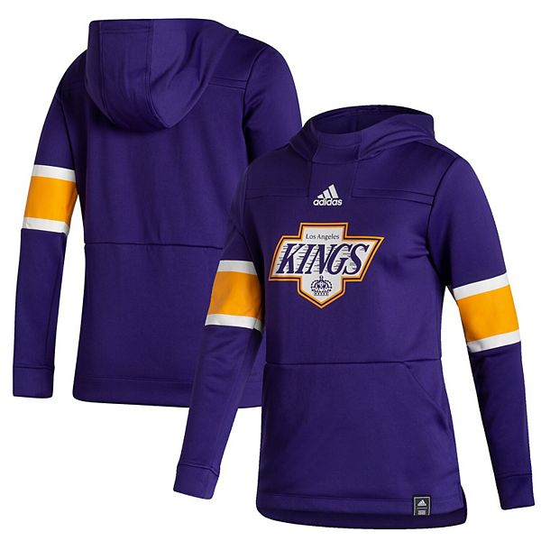 adidas Los Angeles Kings Throwback Burger King Logo NHL Hooded Sweatshirt