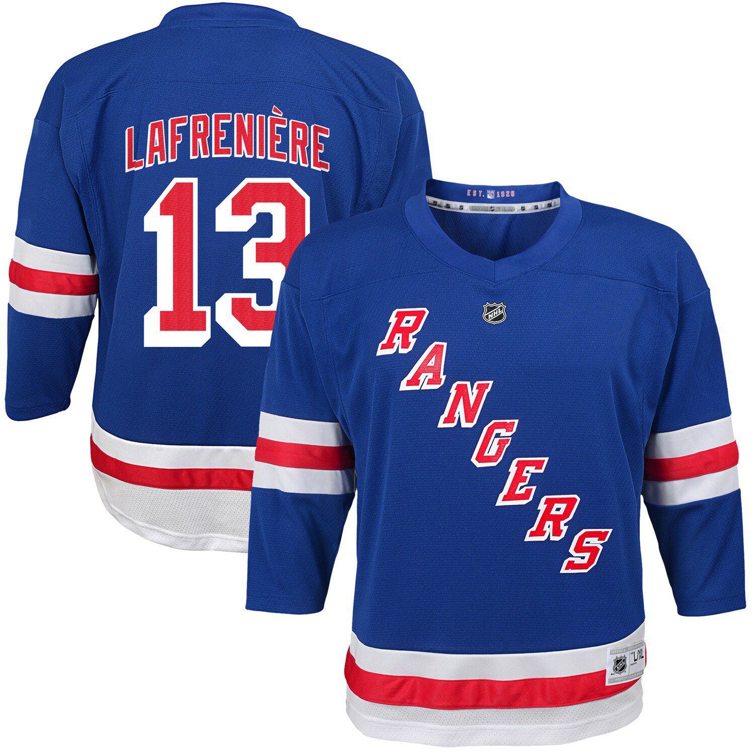 lafreniere rangers jersey