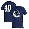 Men's adidas Elias Pettersson Blue Vancouver Canucks 2020/21 Reverse Retro Name & Number T-Shirt