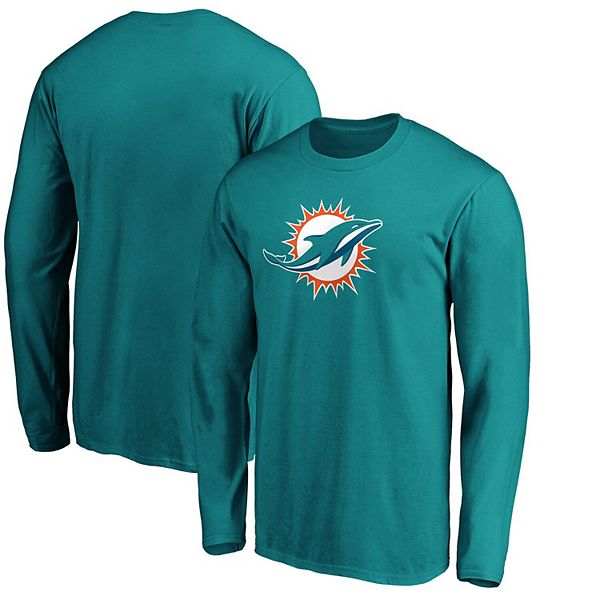 Men's Nike Aqua Miami Dolphins Fan Gear Primary Logo Performance Long  Sleeve T-Shirt