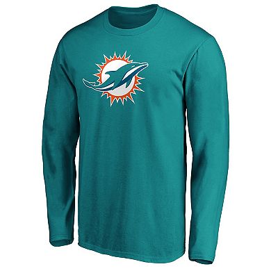 Men's Fanatics Branded Aqua Miami Dolphins Primary Logo Long Sleeve T-Shirt