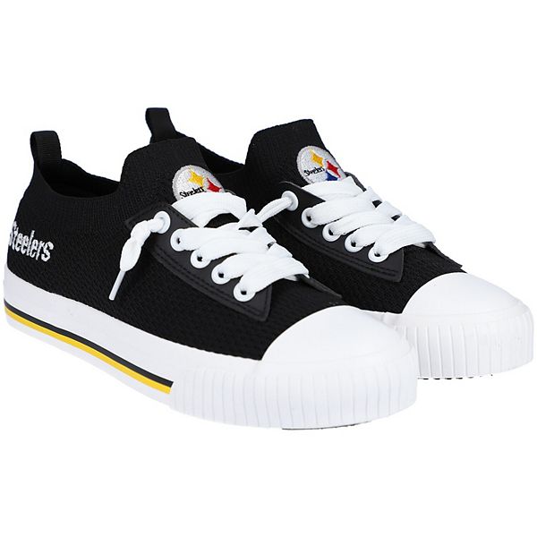 Pittsburgh Steelers FOCO Women's Big Logo Slip-On Sneakers