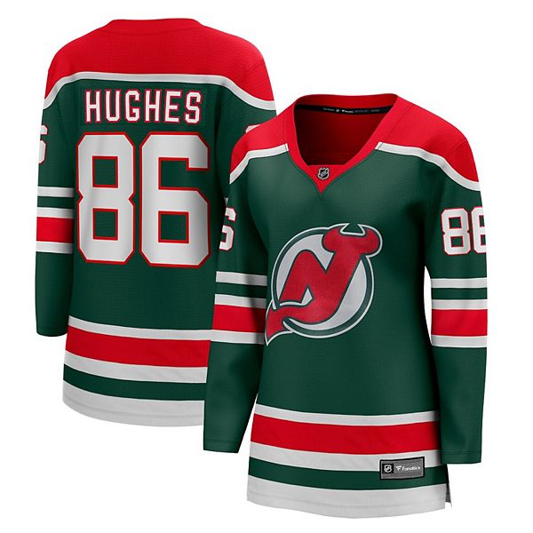 Jack Hughes New Jersey Devils adidas 2020/21 Reverse Retro Authentic Player  Jersey - Green