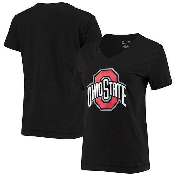 Women's Champion Black Ohio State Buckeyes Primary Logo University V ...