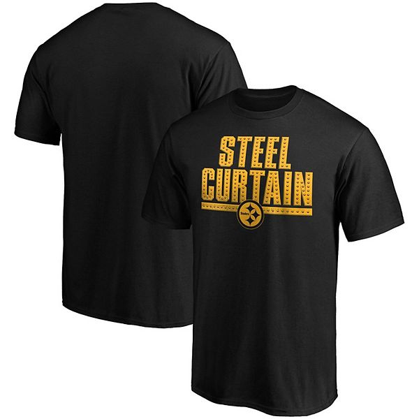 Fanatics Steelers Men's Black & Yellow Bars Short Sleeve T-Shirt - M