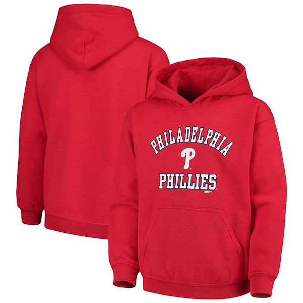 Youth Stitches Red Philadelphia Phillies Pullover Fleece Hoodie