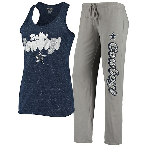 Women's Concepts Sport Heathered Navy/Gray Dallas Cowboys Satellite Tank &  Pants Sleep Set