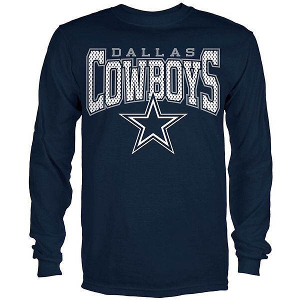 Men's Navy Dallas Cowboys Gunn Long Sleeve T-Shirt