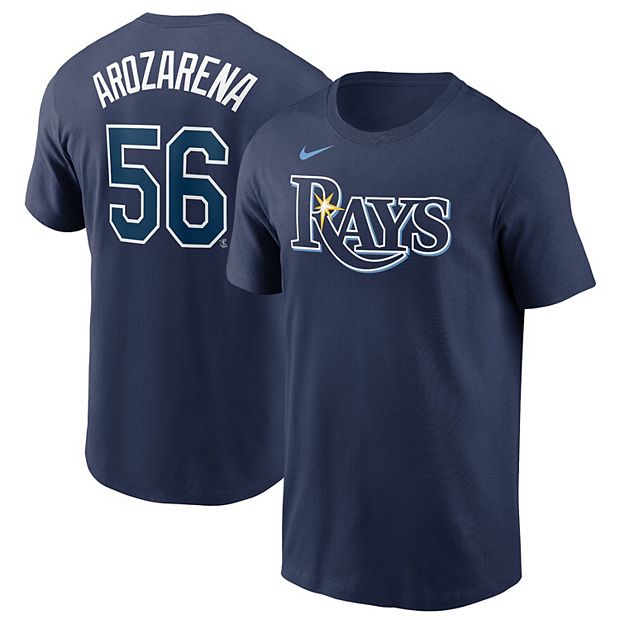 Men's Nike Randy Arozarena Navy Tampa Bay Rays Player Name & Number T-Shirt