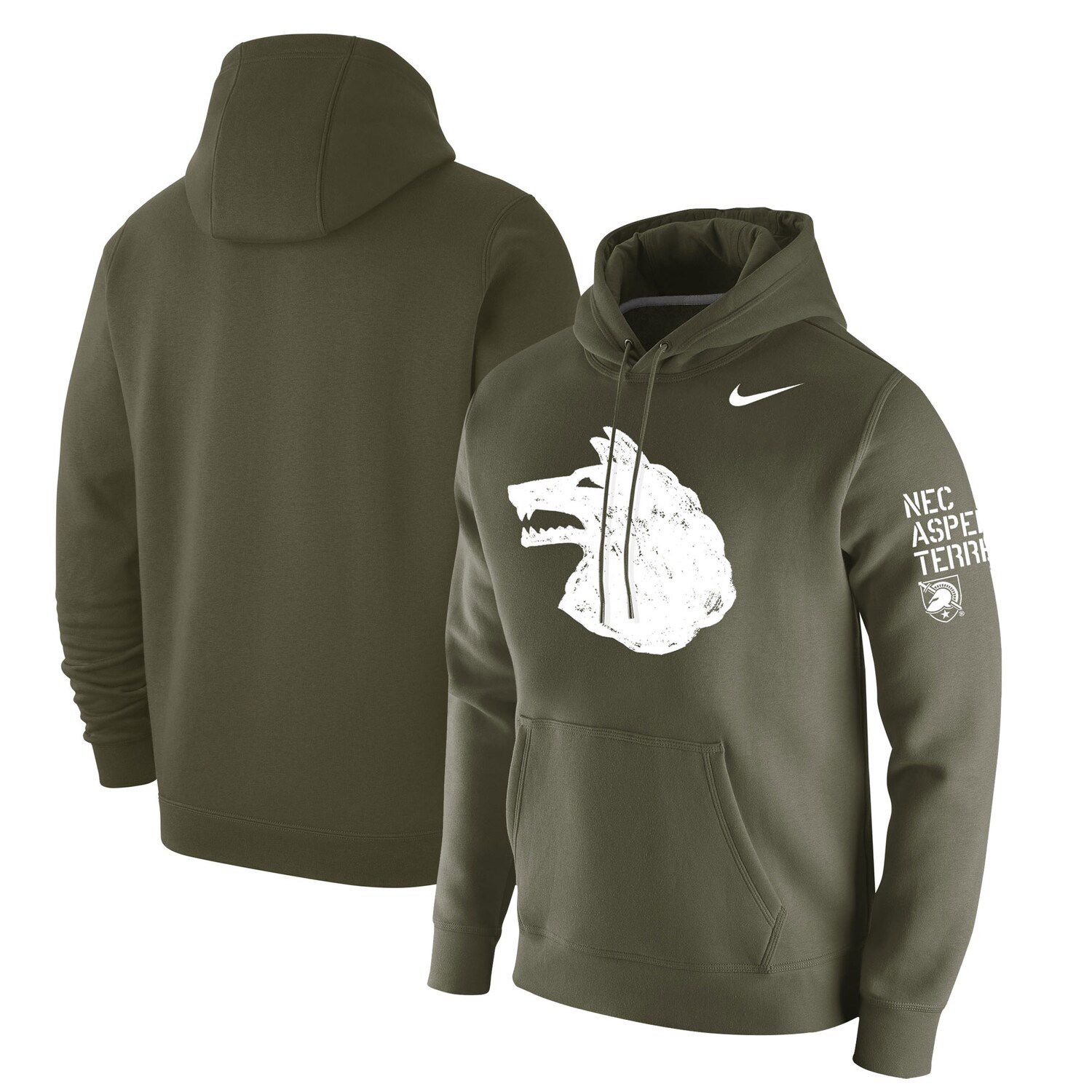 olive green nike sweatshirt
