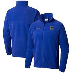 JH Design Men's Golden State Warriors Royal Varsity Jacket, XXL, Blue