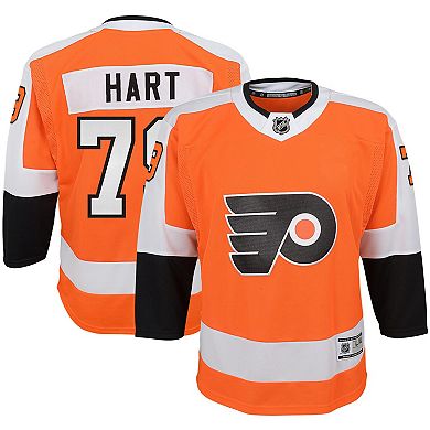 Youth Carter Hart Orange Philadelphia Flyers Home Premier Player Jersey