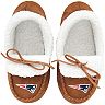 Youth New England Patriots Moccasin Slippers