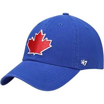 Men's '47 Royal Toronto Blue Jays Leaf Clean Up Adjustable Hat