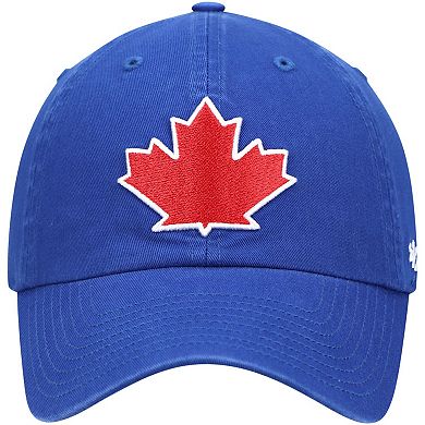 Men's '47 Royal Toronto Blue Jays Leaf Clean Up Adjustable Hat