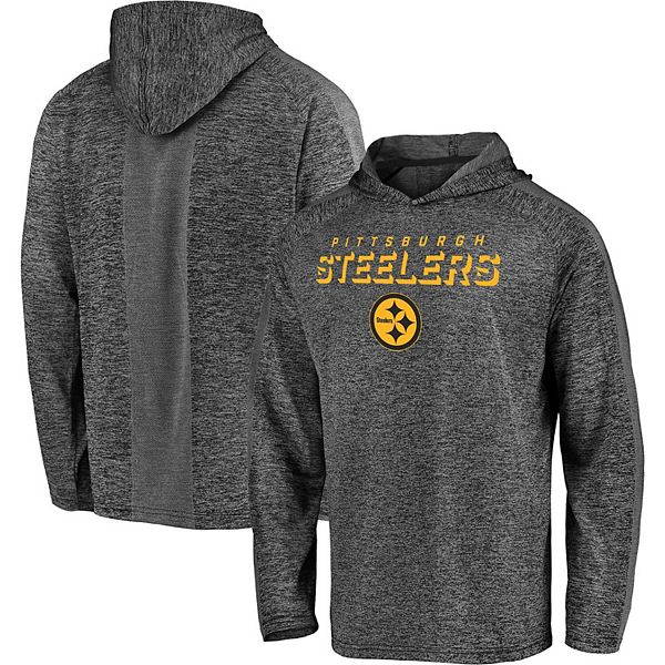 Pittsburgh Steelers Fanatics Branded Big & Tall Practice Long Sleeve T-Shirt  - Heathered Gray