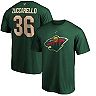Men's Fanatics Branded Mats Zuccarello Green Minnesota Wild Authentic Stack Name & Number Team T-Shirt