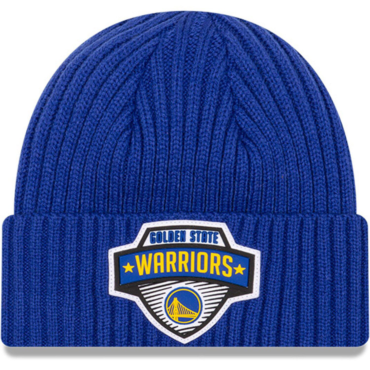 warriors knit hat