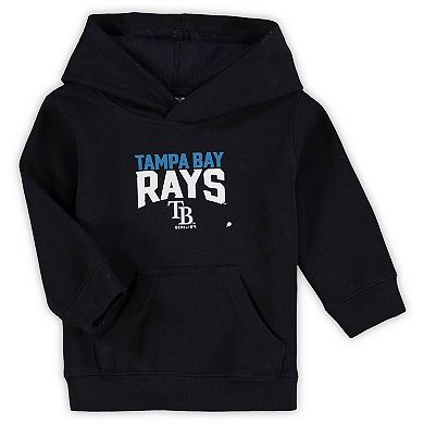 Toddler Navy/Heathered Gray Tampa Bay Rays Fan Flare Fleece Hoodie and Pants Set