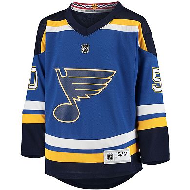 Youth Jordan Binnington Blue St. Louis Blues Home Replica Player Jersey