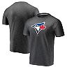 Men's Fanatics Branded Charcoal Toronto Blue Jays Official Logo Space Dye T-Shirt